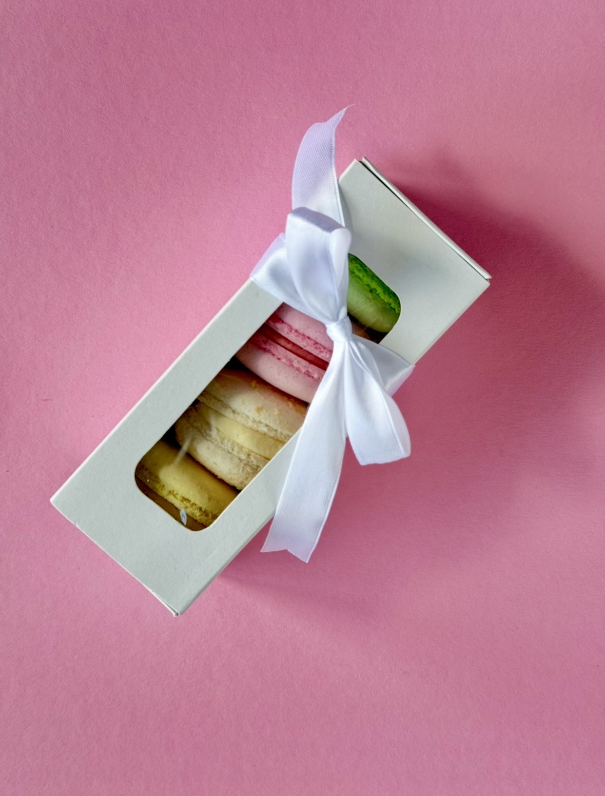 Macaron ajándékdoboz 4db-os